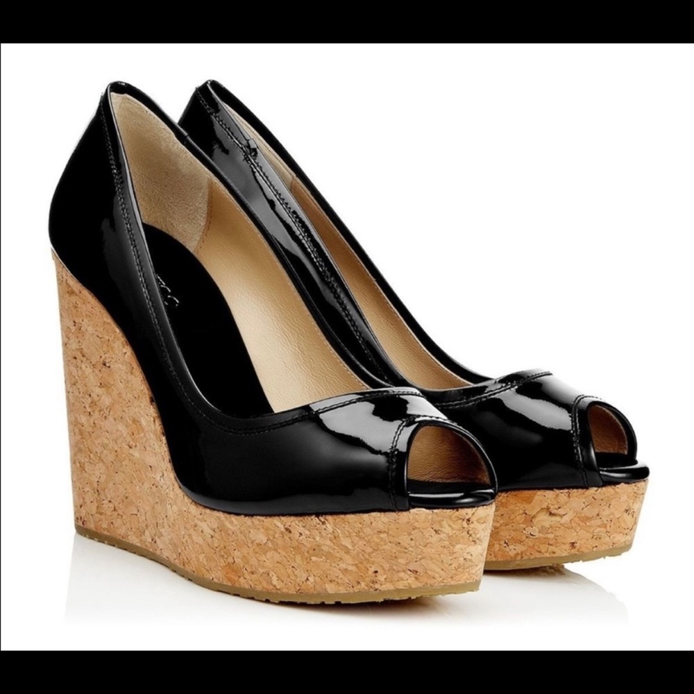 Jimmy Choo Papina Leather Wedges size EU40 (us 9)